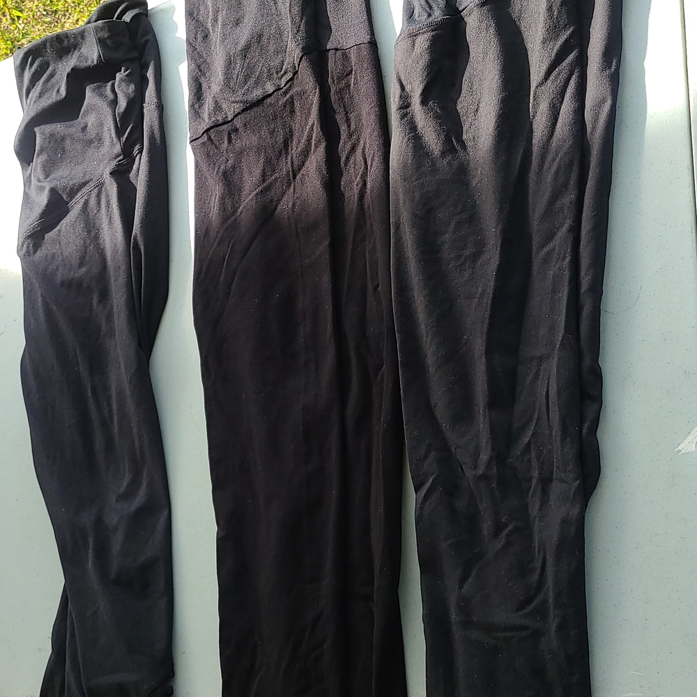 black Maternity leggings